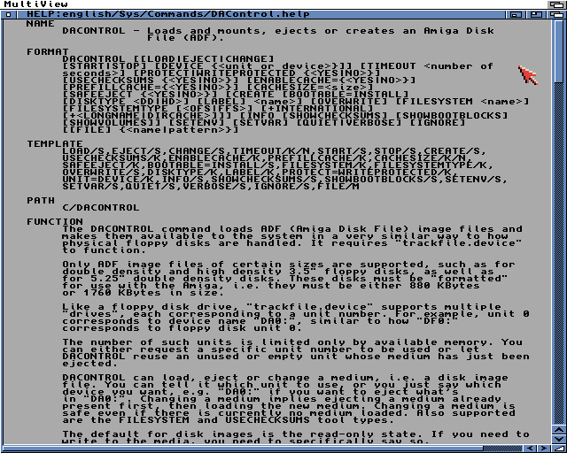 Help DAControl AmigOS 3.2