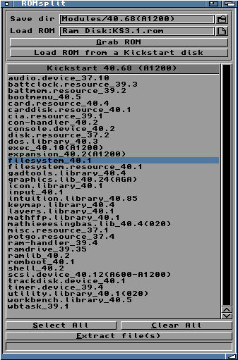 ROMsplit Amiga 1200