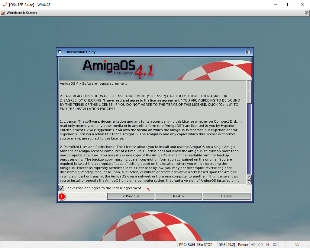 AmigaOS 4.1 - Licenční podmínky