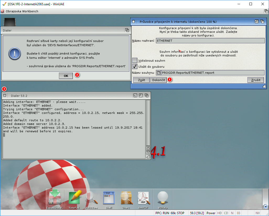 AmigaOS 4.1 - průvodce připojením k internetu