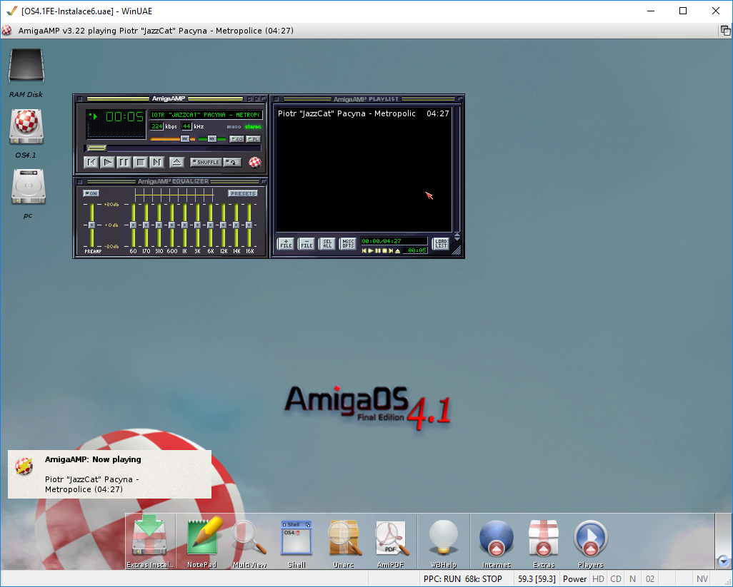 AmigaOS 4.1 - instalace zvukové karty