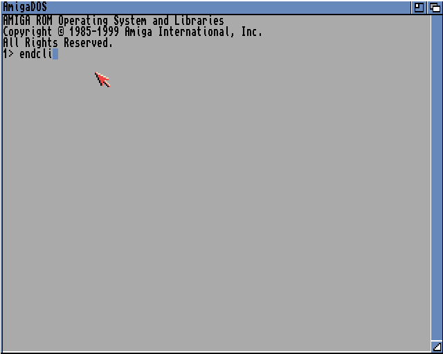 AmigaDos - Endcli