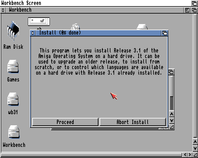 AmigaOS 3.5 - Instalace WB 3.1