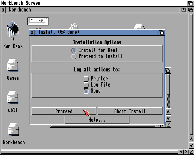 AmigaOS 3.5 - Instalace WB 3.1
