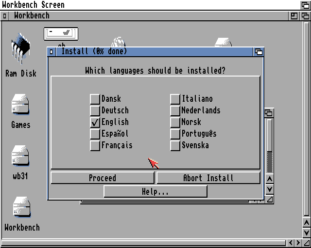 AmigaOS 3.5 - Instalace WB 3.1
