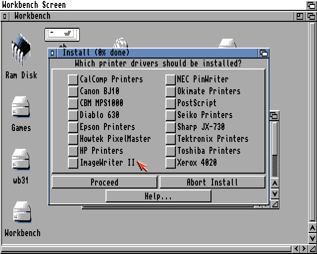AmigaOS 3.5 - Instalace WB 3.1