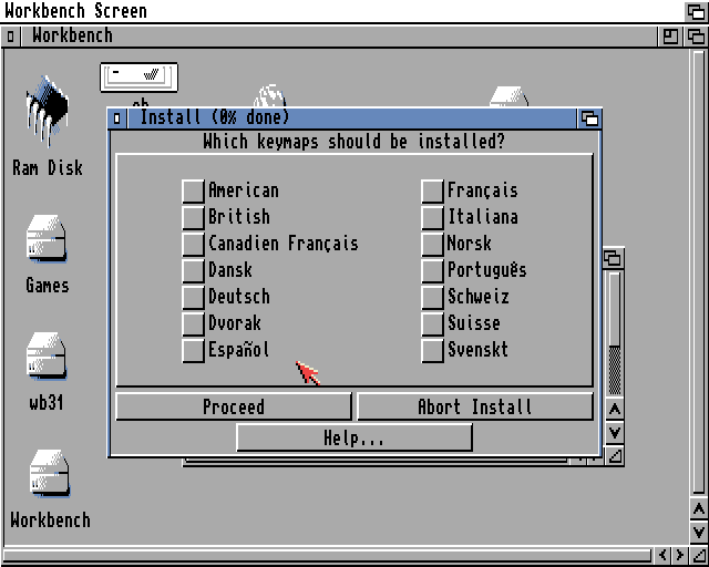 AmigaOS 3.5 - Instalace WB 3.1