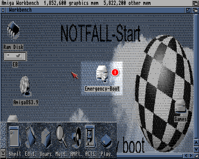 AmigaOS 3.9 - Workbench Emergency