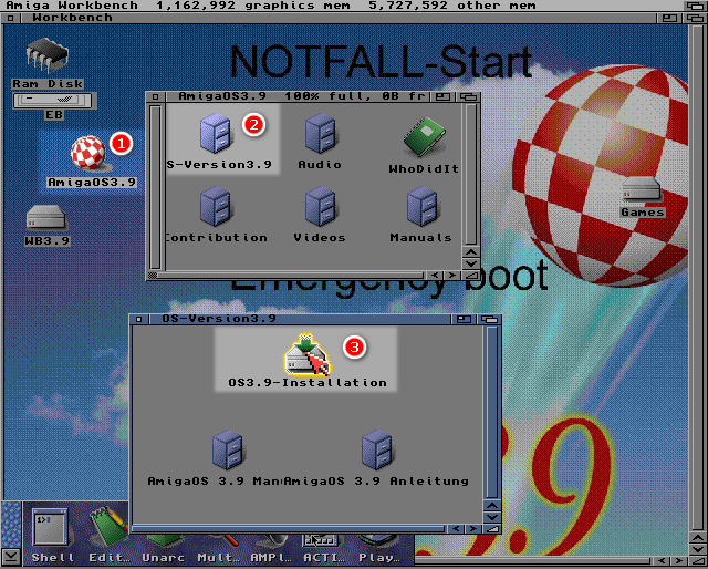 AmigaOS 3.9 - Emergency Floppy