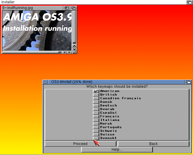 AmigaOS 3.9 - Instalace