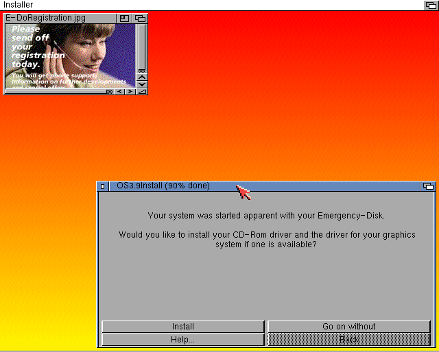AmigaOS 3.9 - Instalace