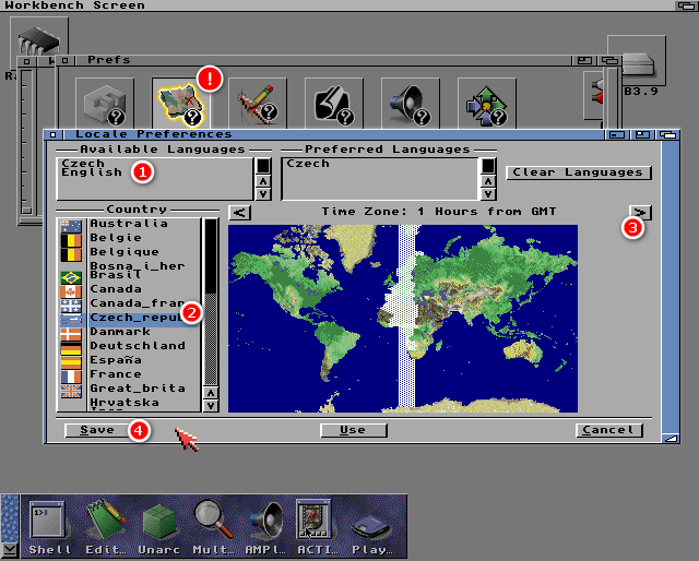 AmigaOS 3.9 - instalace a aktivace češtiny
