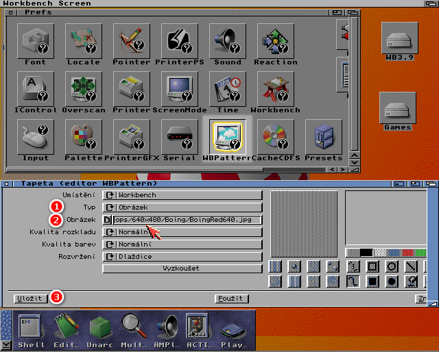 AmigaOS 3.9 - WBPattern