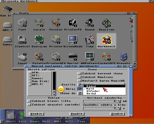 AmigaOS 3.9 - rámečky