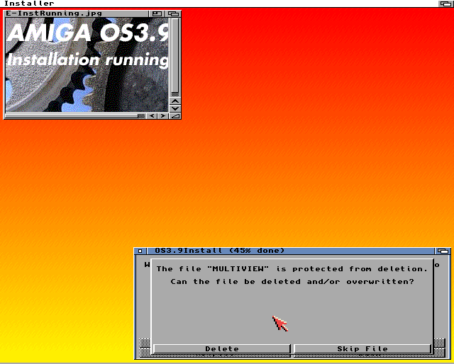 AmigaOS 3.9 - error