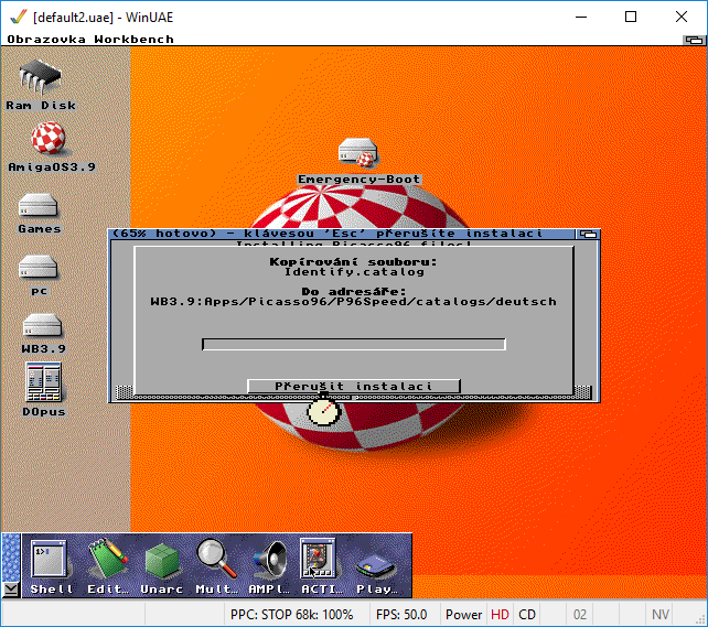 AmigaOS 3.9 - Instalace Picasso96