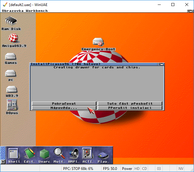 AmigaOS 3.9 - Instalace Picasso96