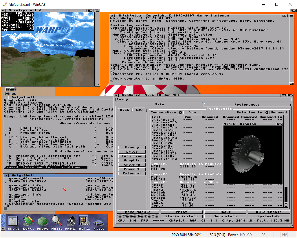 AmigaOS 3.9 - WarpOS