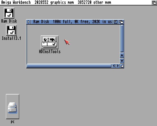 HDInstTools Amiga Workbench 3.1