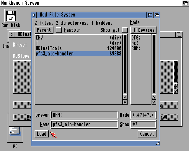 HDInstTools Amiga Workbench 3.1