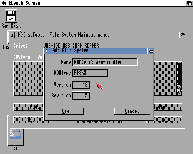 HDInstTools Amiga Workbench 3.1