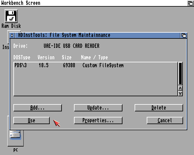 HDInstTools Amiga Workbench 3.1