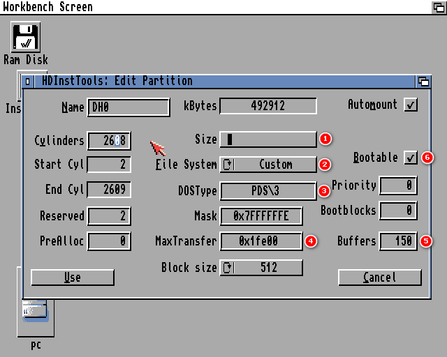 HDInstTools Amiga Workbench 3.1