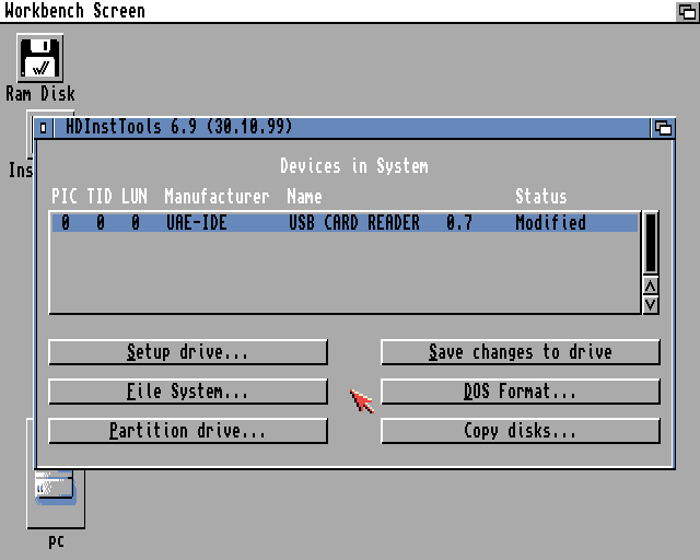 HDInstTools Amiga Workbench 3.1