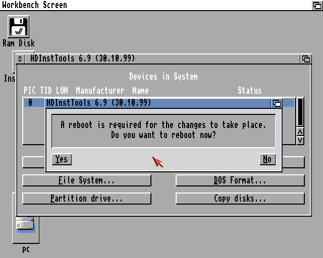 HDInstTools Amiga Workbench 3.1