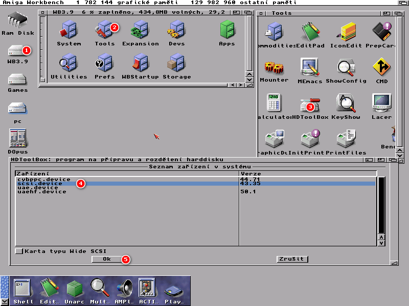 HDToolBox AmigaOS 3.9