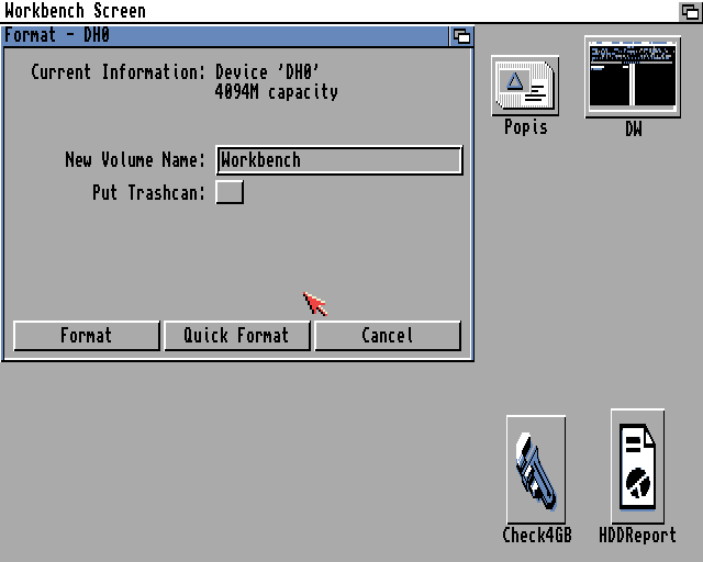 Amiga Disk Format Workbench 3.1