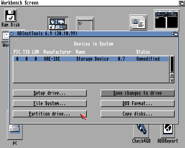 HDInstTools Workbench 3.1 Amiga