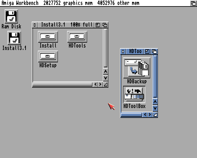 Amiga HDToolBox Workbench 3.1