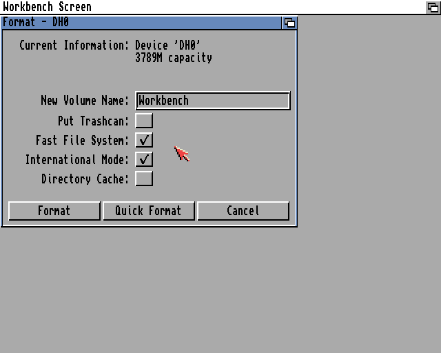 Amiga Disk Format Workbench 3.1