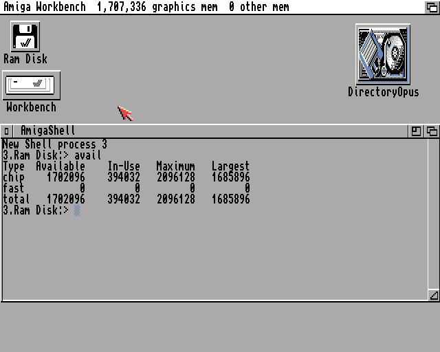 Workbench 3.1 Max available chip memory