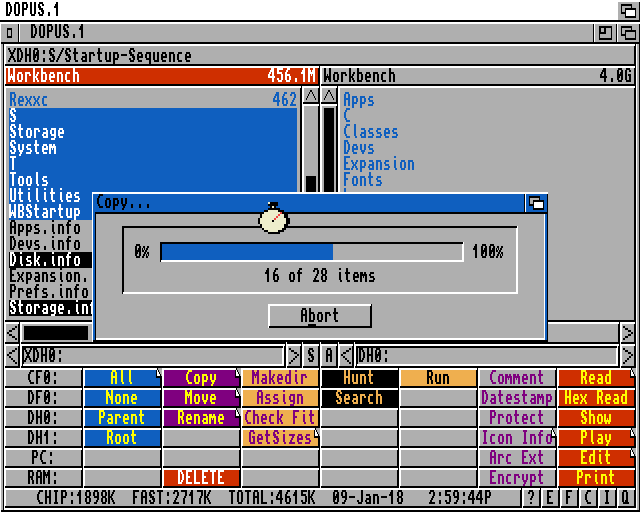 Directory Opus 4.16 Amiga Workbench