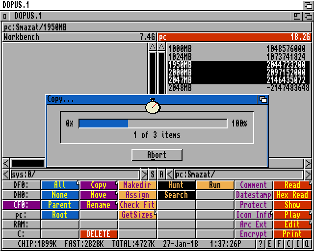 Amiga File Size Limits