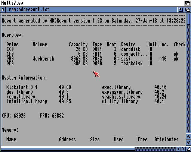 Amiga Boot Partition PFS3