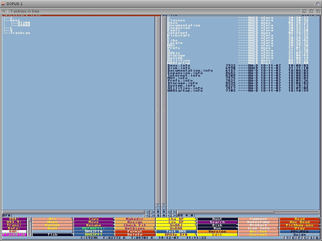 AmigaOS 4.0 a Directory Opus