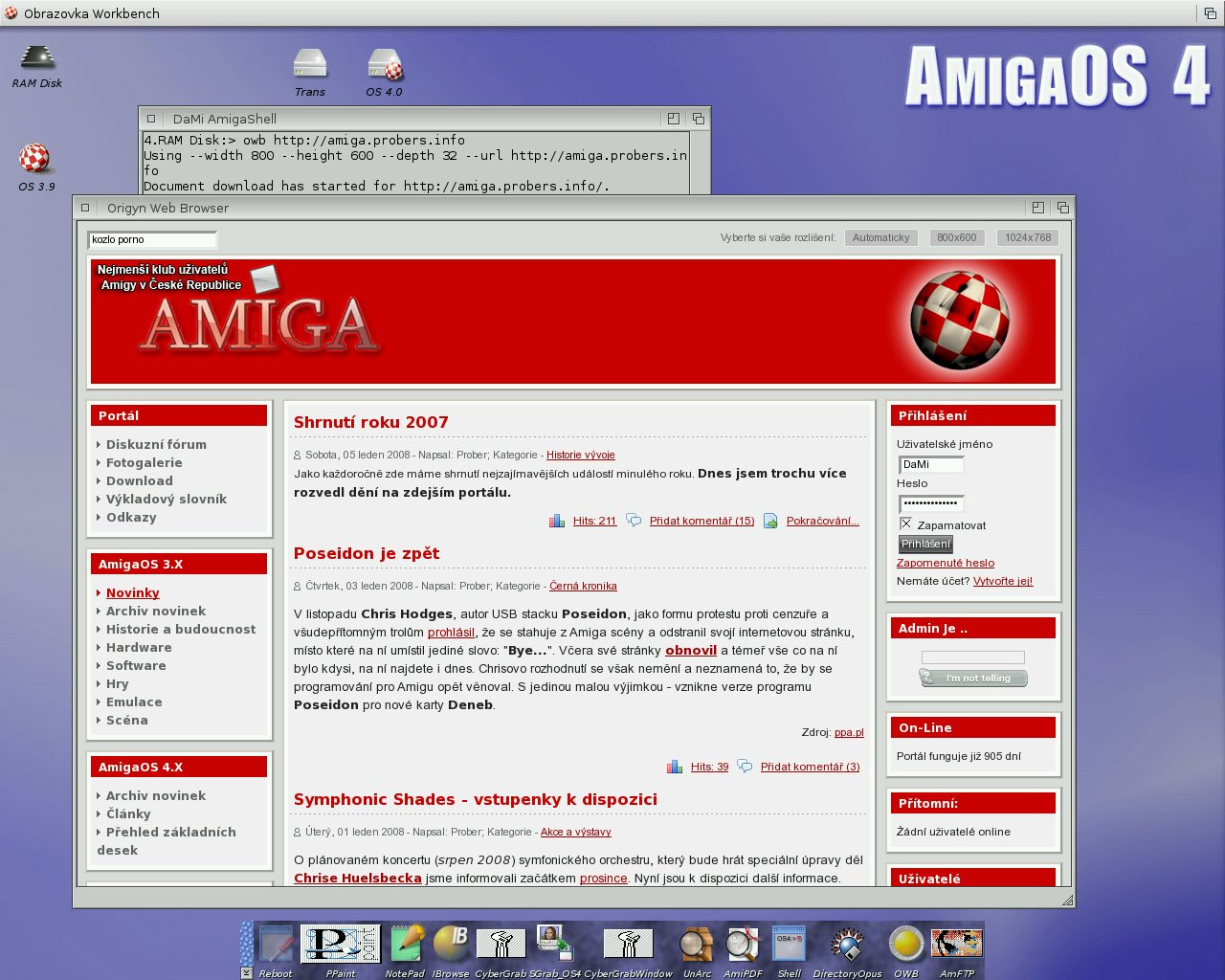 AmigaOS 4.0 - OWB