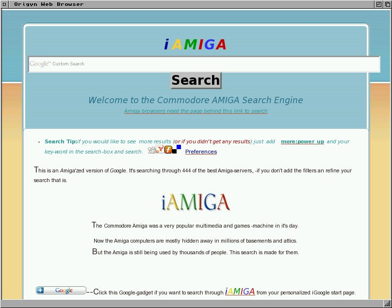 AmigaOS 4.0 - OWB