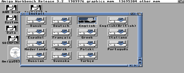Instalace AmigaOS 3.2
