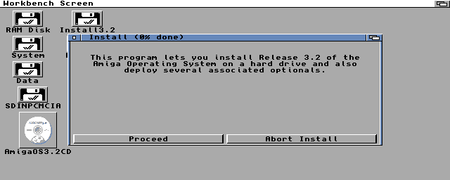 Instalace AmigaOS 3.2