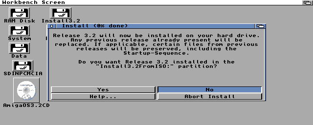 Instalace AmigaOS 3.2