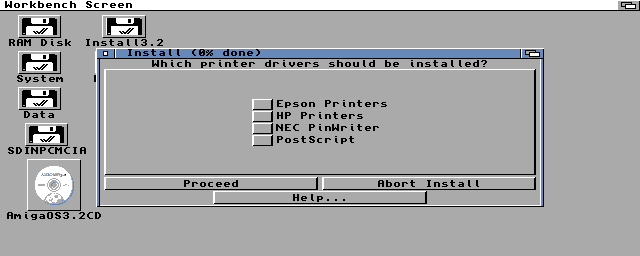 Instalace AmigaOS 3.2