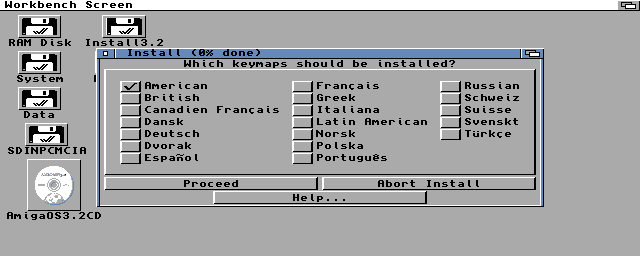 Instalace AmigaOS 3.2