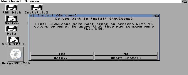 Instalace AmigaOS 3.2