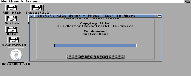 Instalace AmigaOS 3.2