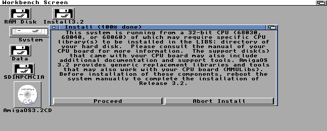 Instalace AmigaOS 3.2