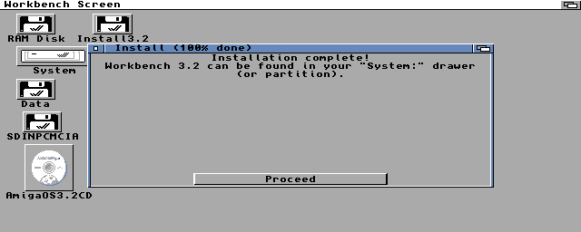 Instalace AmigaOS 3.2